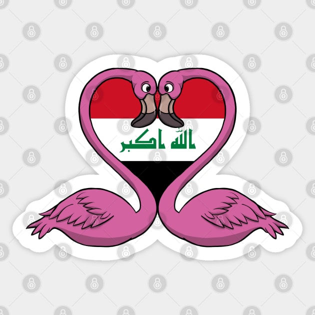 Flamingo Iraq Sticker by RampArt